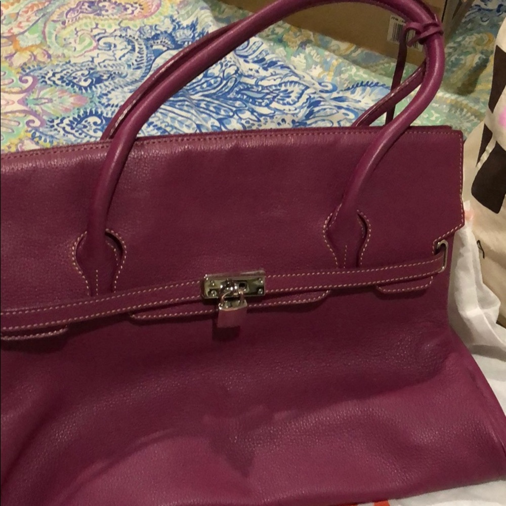 CNKW leather tote